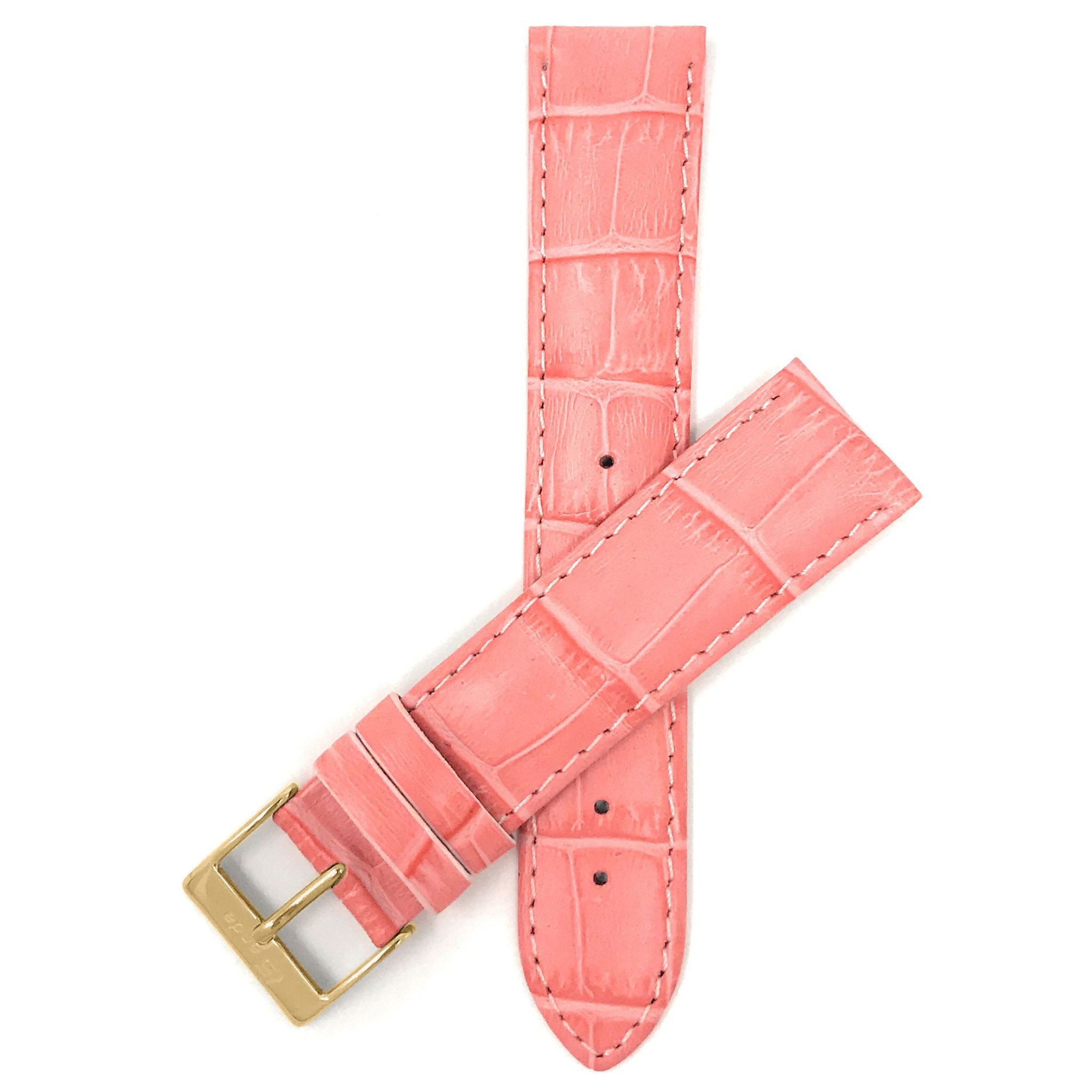 Bandini Leather Alligator Pattern Watch Band – 12mm to 22mm - Unisex