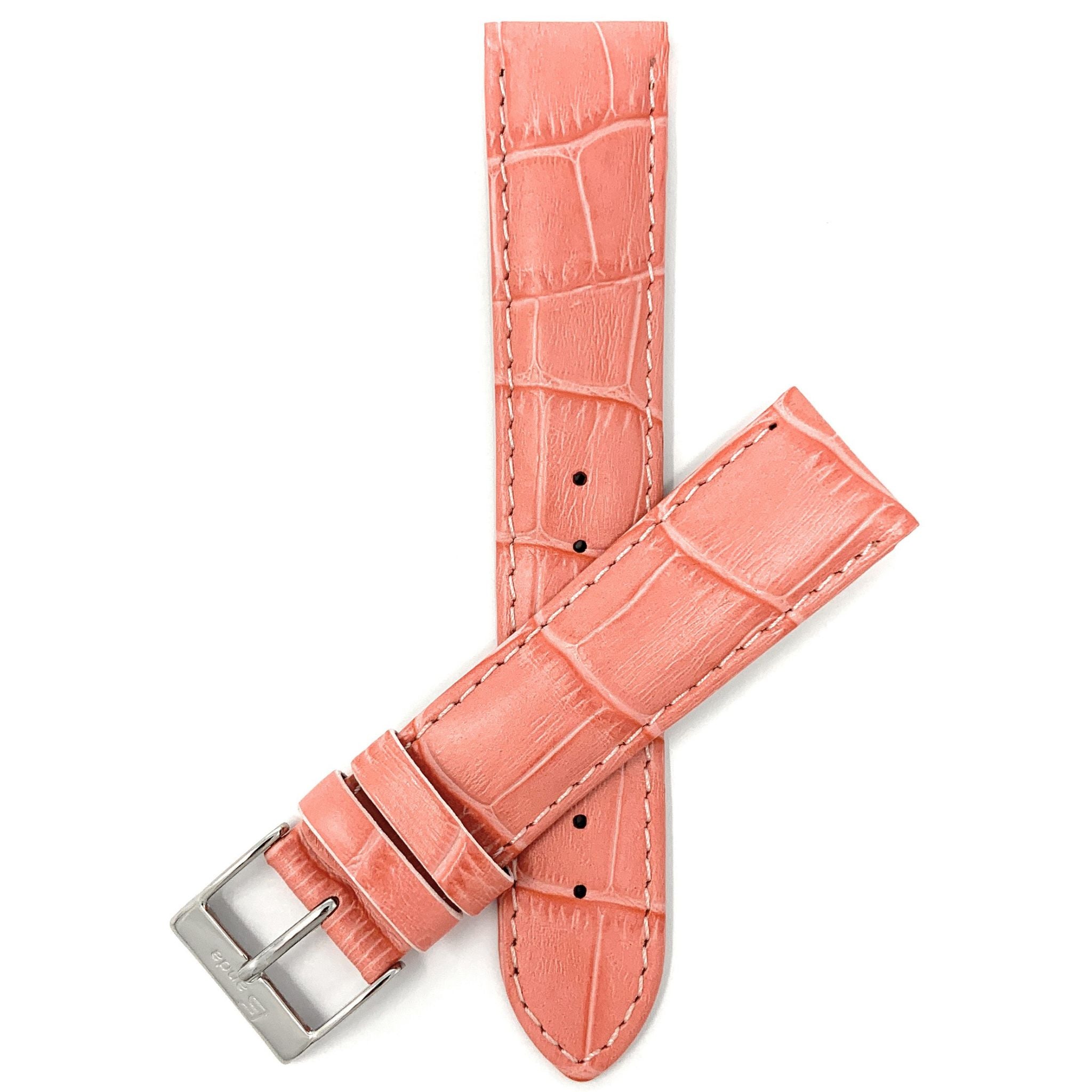 Bandini Leather Alligator Pattern Watch Band – 12mm to 22mm - Unisex