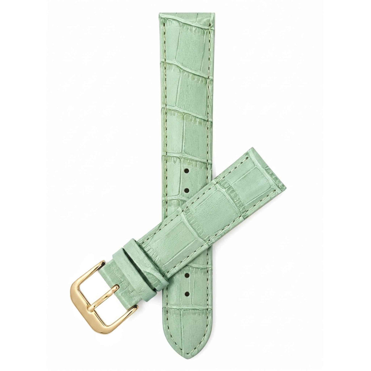 Bandini Leather Alligator Pattern Watch Band – 12mm to 20mm - Unisex