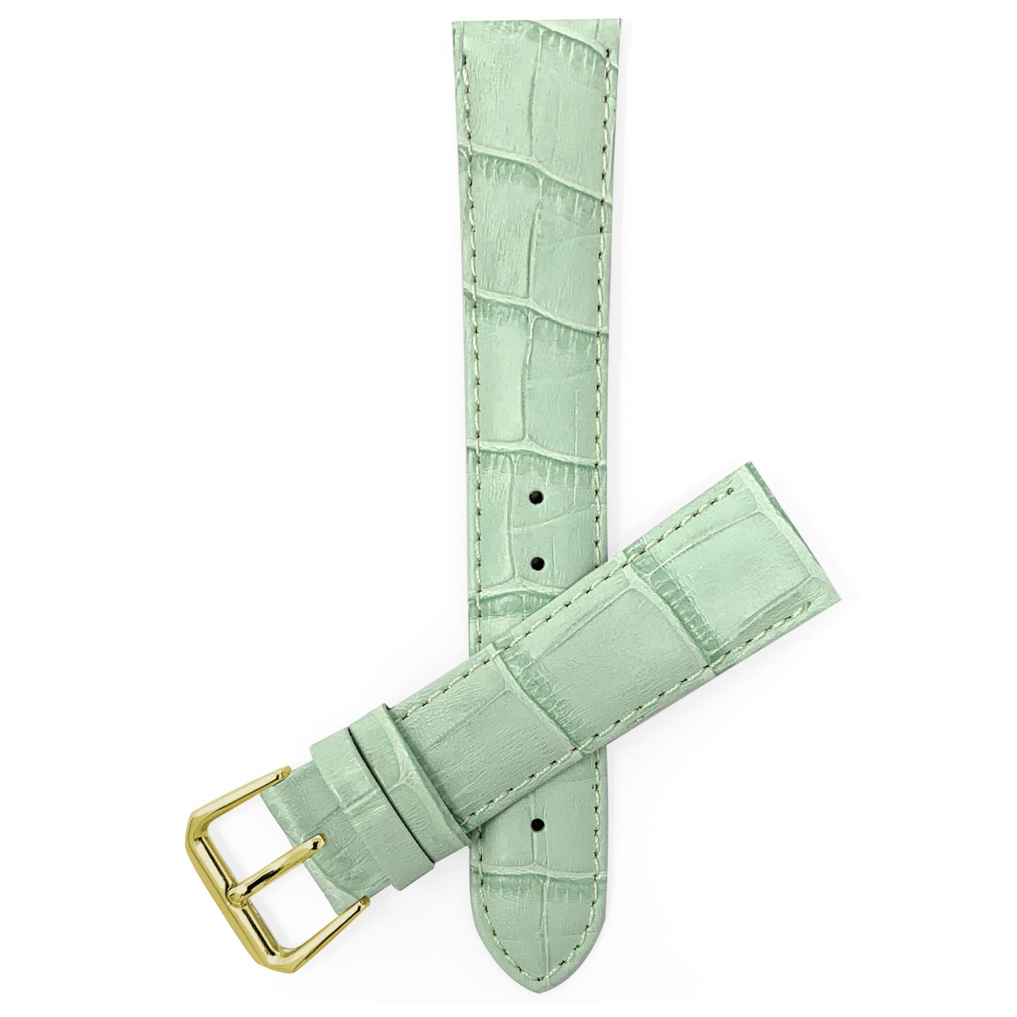 Bandini Leather Alligator Pattern Watch Band – 12mm to 22mm - Unisex
