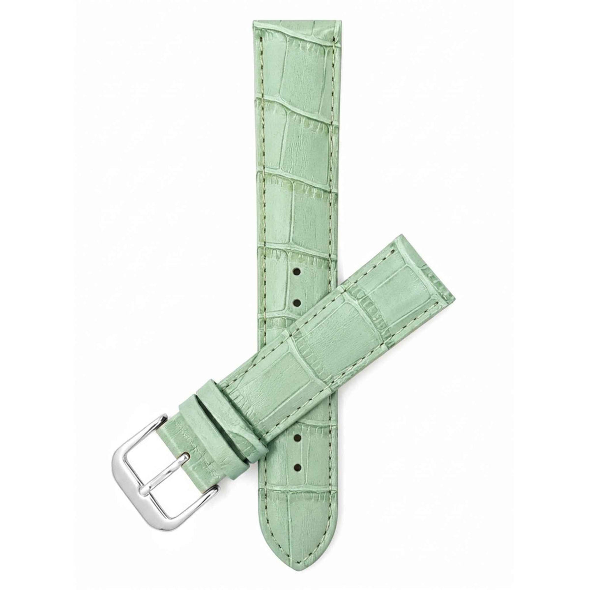 Bandini Leather Alligator Pattern Watch Band – 12mm to 20mm - Unisex