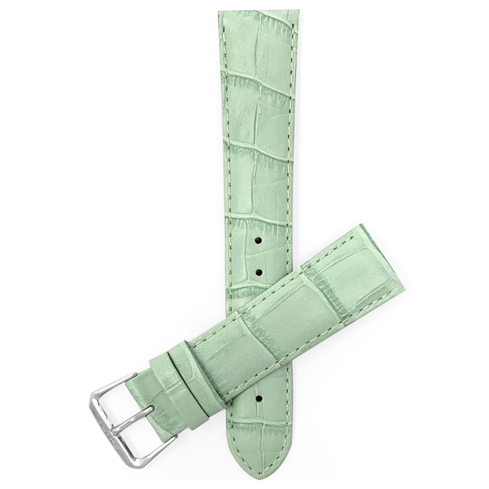 Bandini Leather Alligator Pattern Watch Band – 12mm to 22mm - Unisex