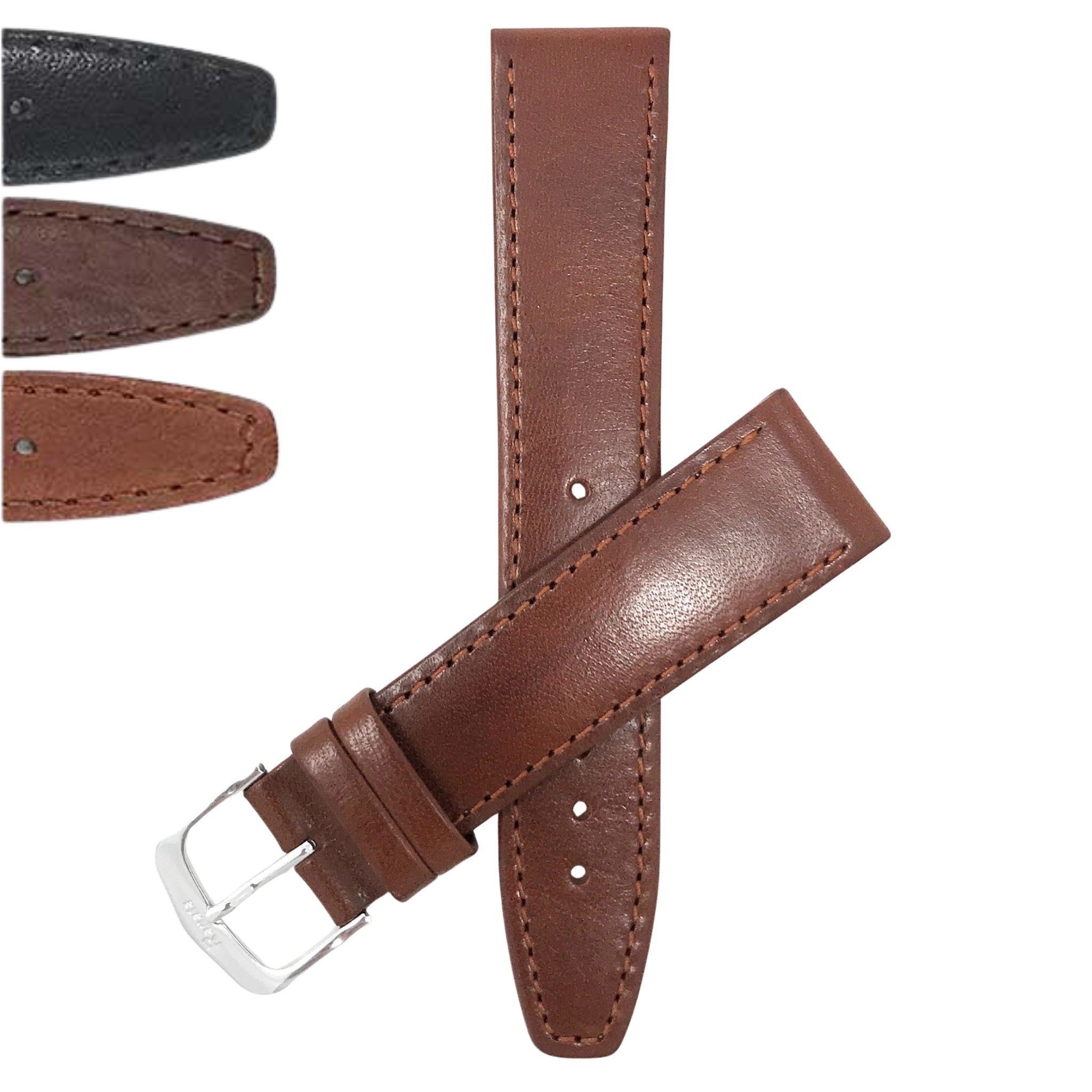 Bandini Leather Classic Watch Band – 12mm 14mm 16mm 18mm 20mm
