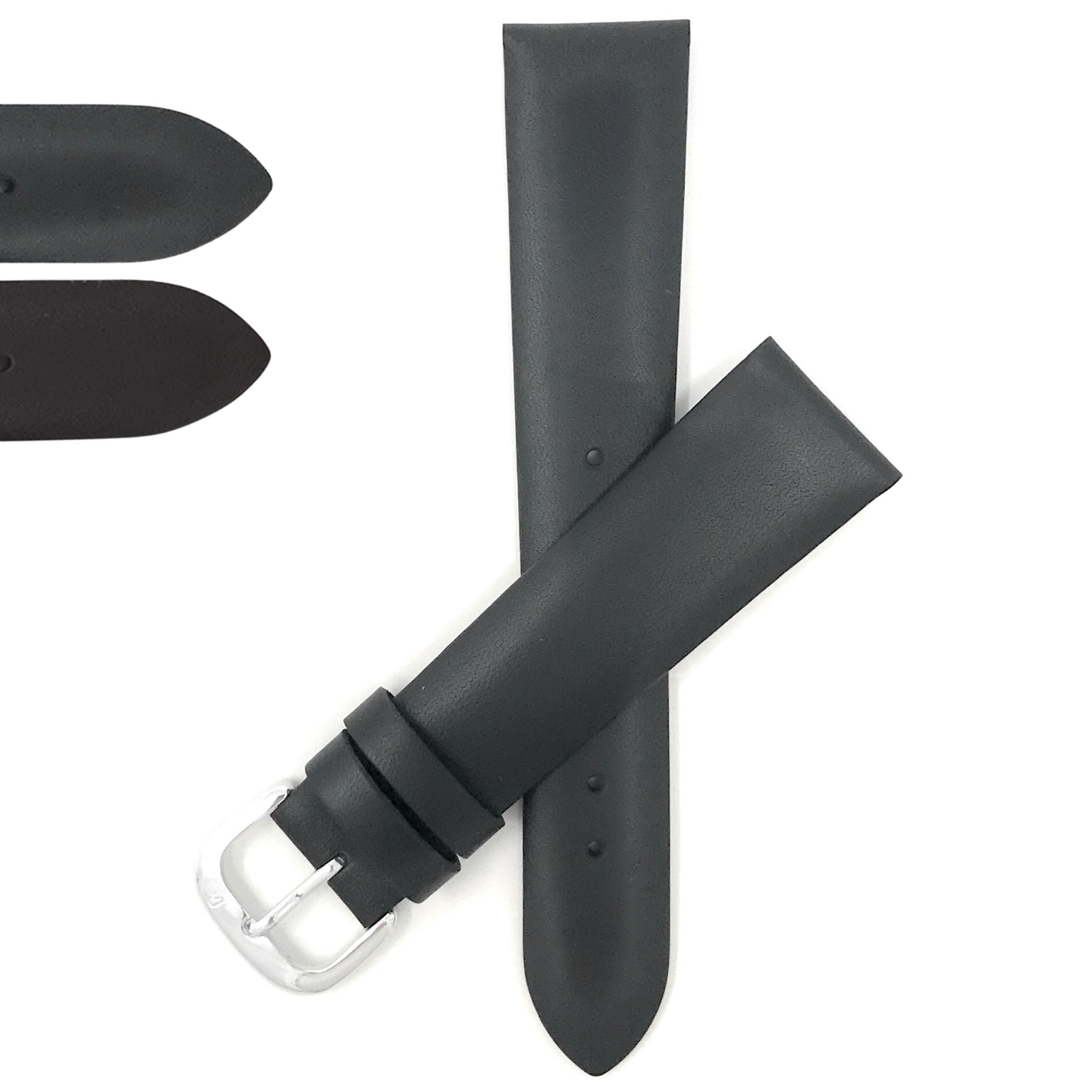 Bandini Leather Classic Watch Band, 12mm 14mm 16mm 18mm 20mm 22mm 24mm