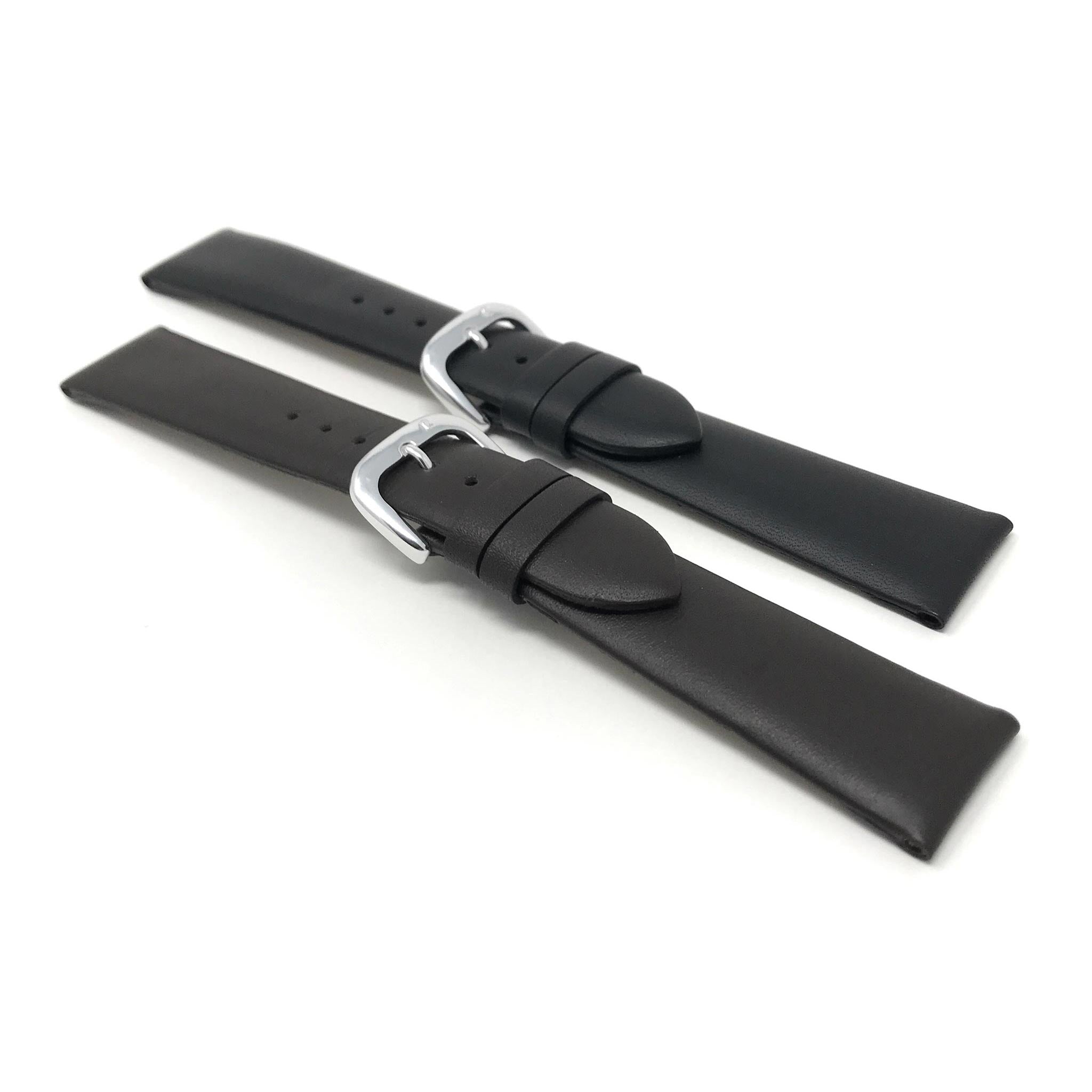 Bandini Leather Classic Watch Band, 12mm 14mm 16mm 18mm 20mm 22mm 24mm