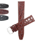 Bandini Leather Crocodile Pattern Watch Band – 12mm 14mm 16mm 18mm 20mm