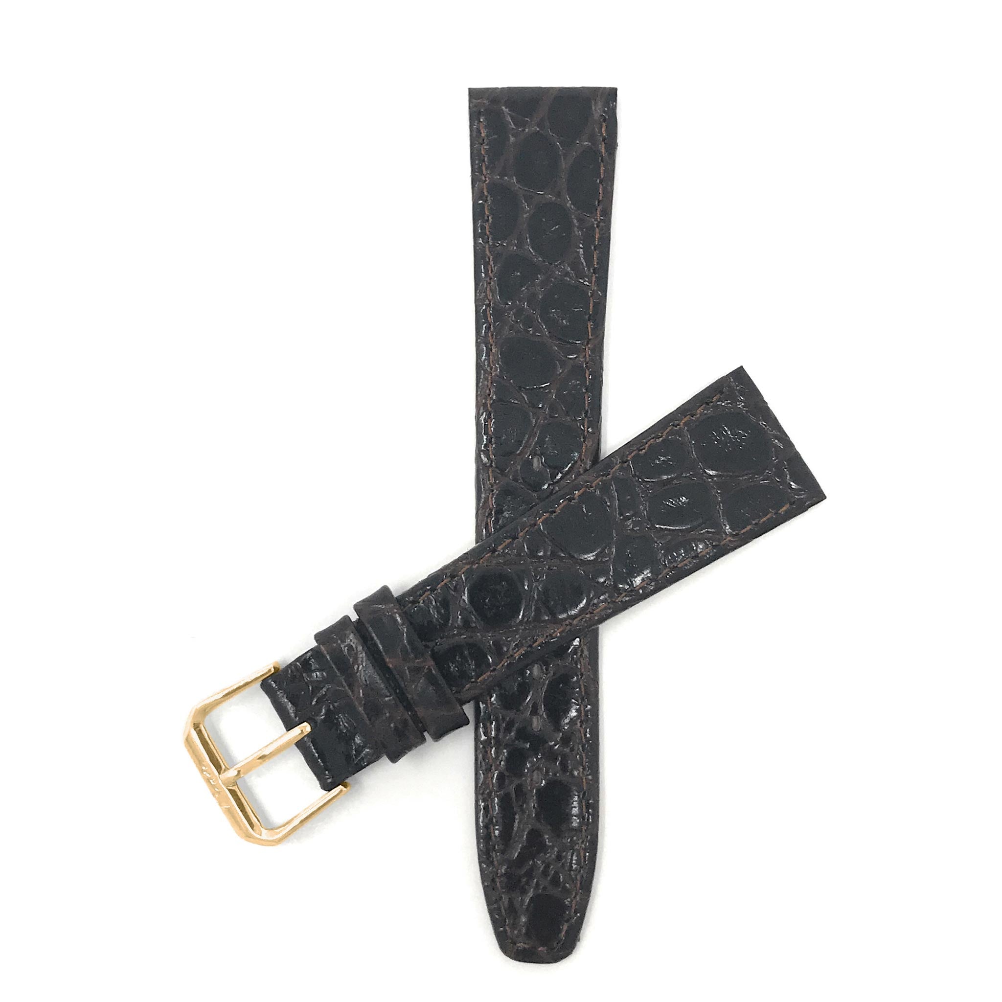 Bandini Leather Crocodile Pattern Watch Band – 12mm 14mm 16mm 18mm 20mm