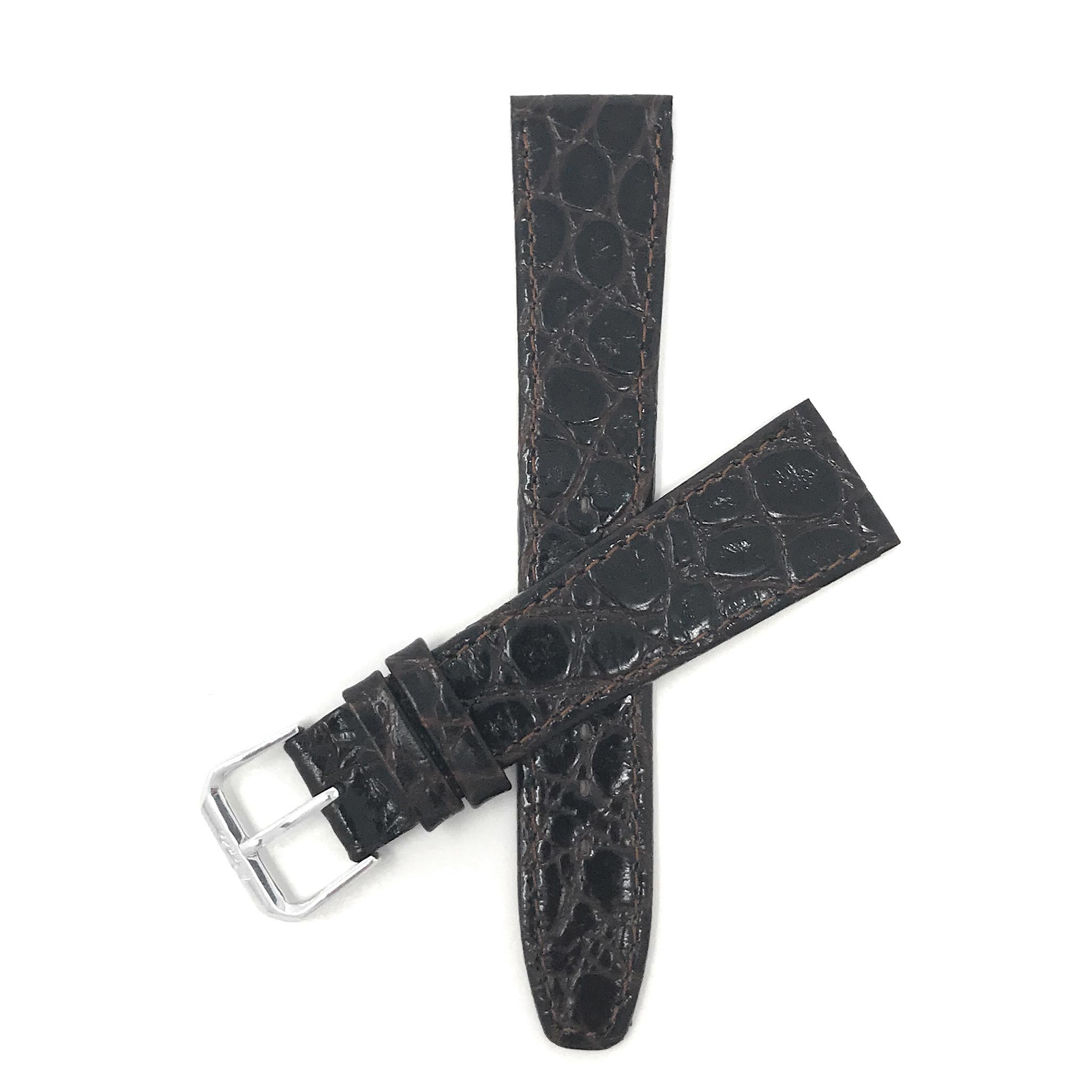 Bandini Leather Crocodile Pattern Watch Band – 12mm 14mm 16mm 18mm 20mm