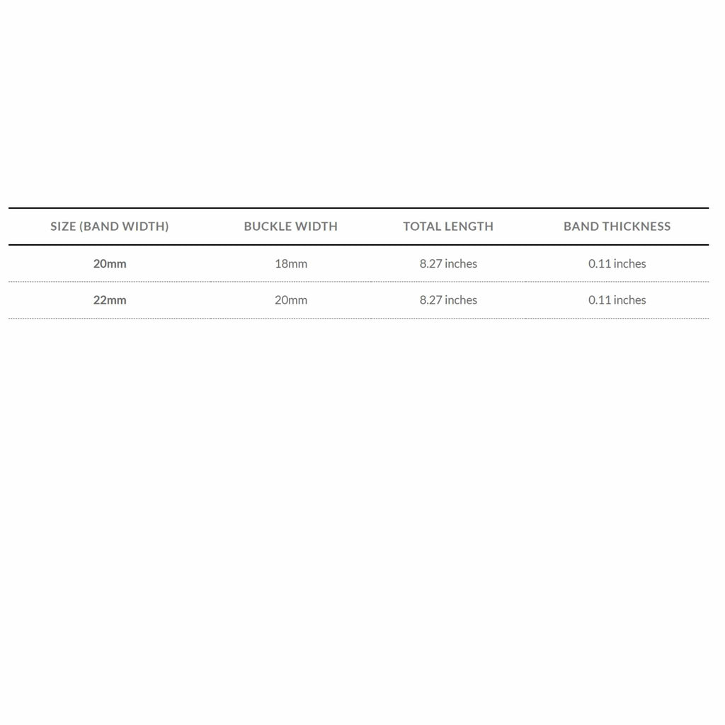 Bandini Leather Wrist Cuff Watch Band – 20mm 22mm