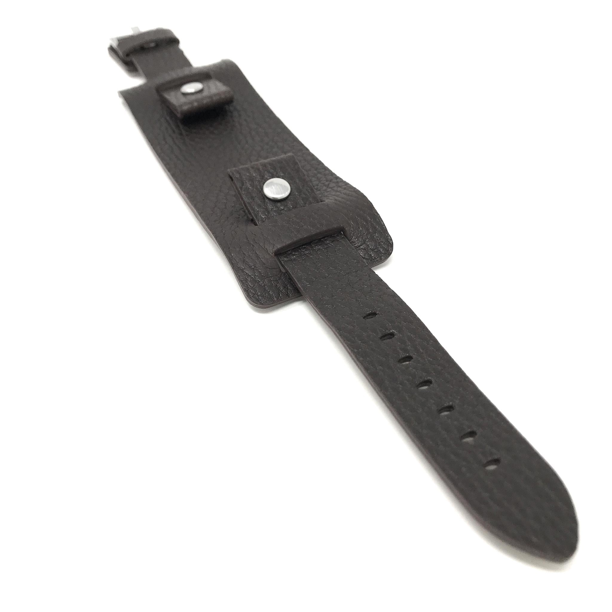 Bandini Leather Wrist Cuff Watch Band – 20mm 22mm