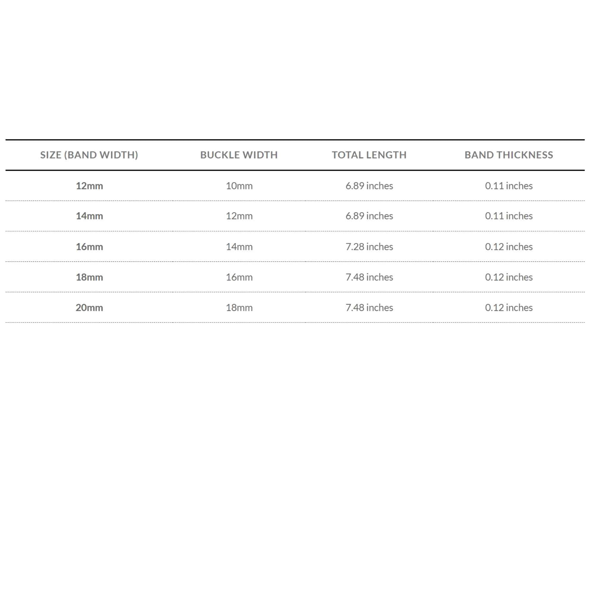 Bandini Slim Leather Watch Strap, Semi Glossy