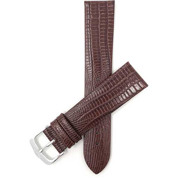 Bandini Slim Leather Watch Strap, Semi Glossy