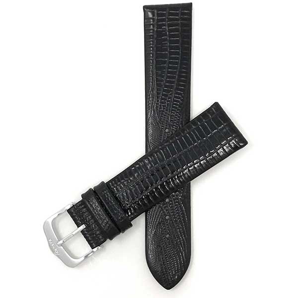 Bandini Slim Leather Watch Strap, Semi Glossy