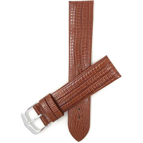 Bandini Slim Leather Watch Strap, Semi Glossy