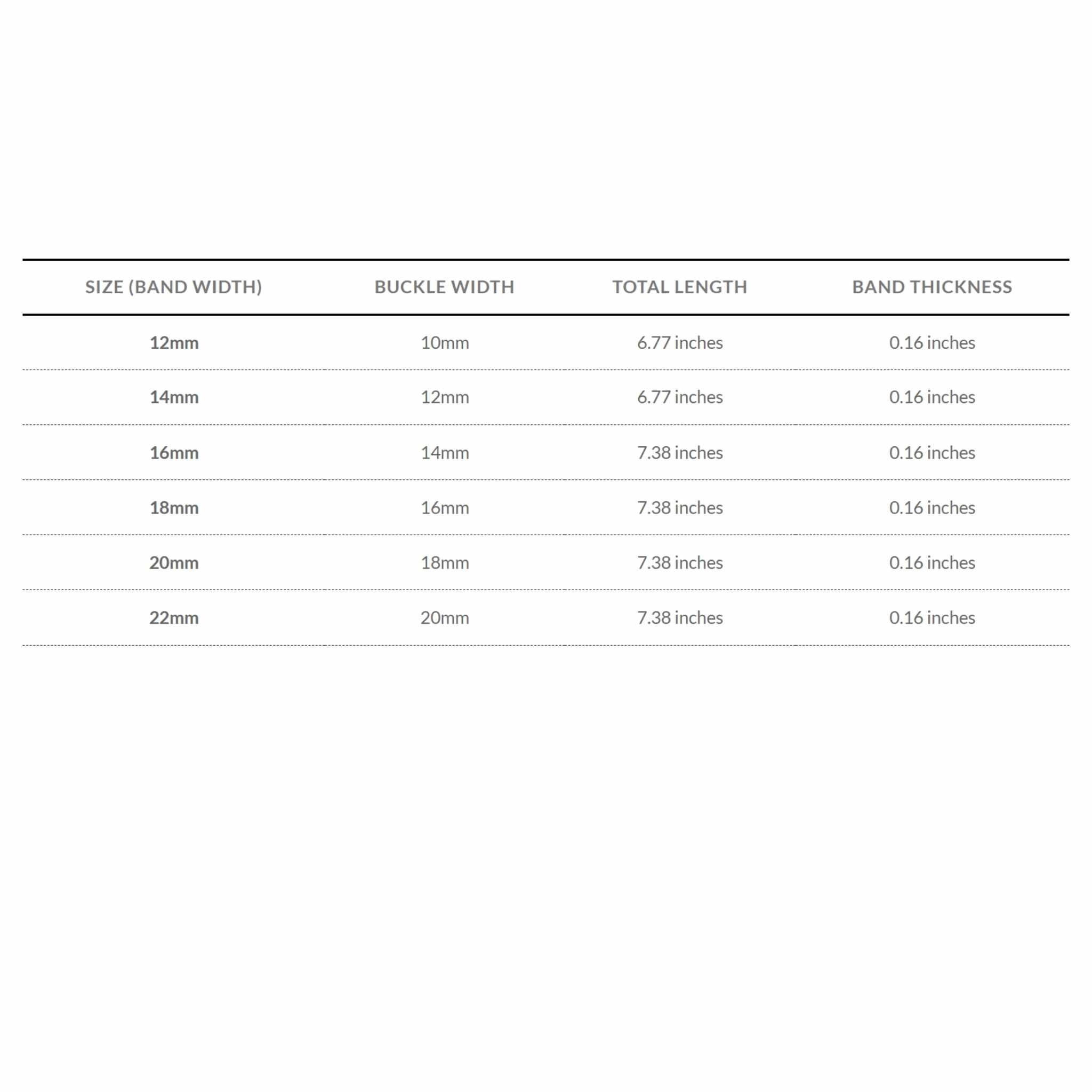 Bandini Leather Watch Strap, Padded, Mat Finish