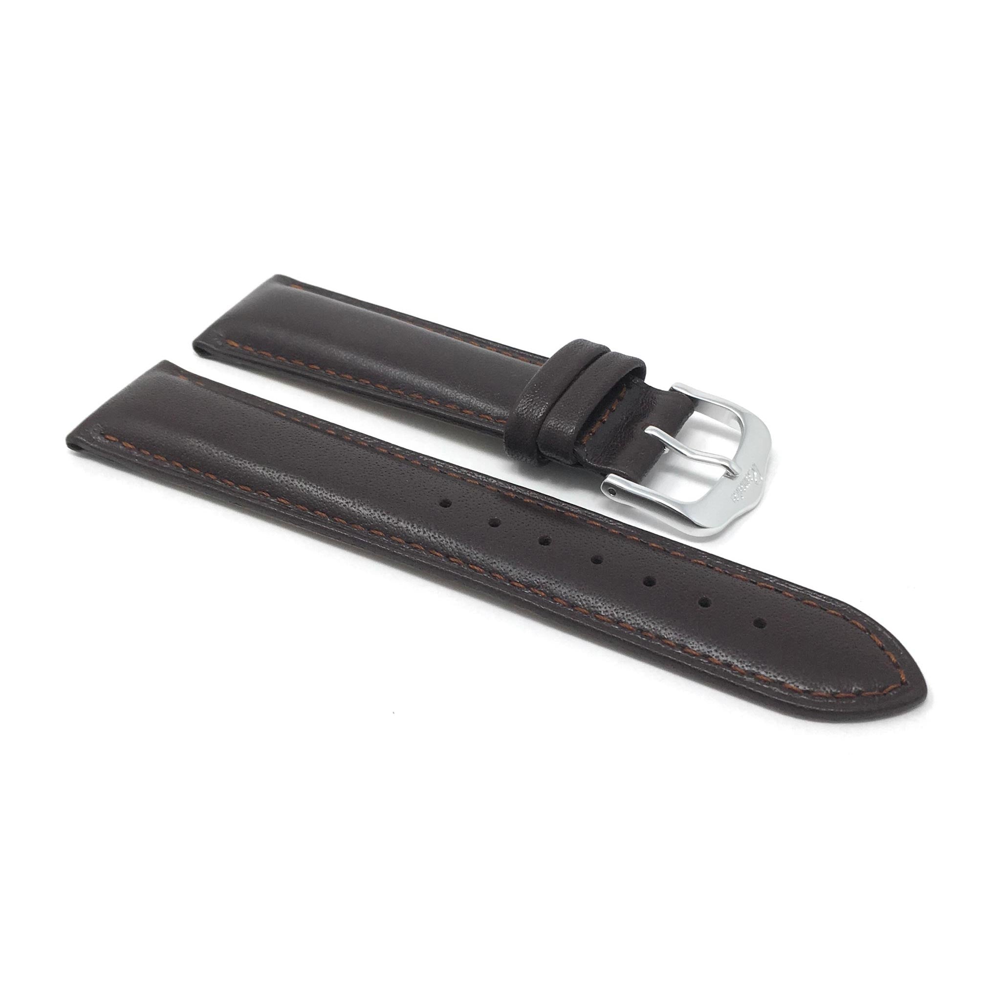 Bandini Leather Watch Strap, Padded, Mat Finish