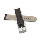 Bandini Mens Leather Watch Band Strap, Buffalo Pattern, Padded, Standard & Extra Long (XL) - 18mm to 30mm