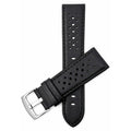 Bandini Leather Racing Rally Watch Band – 18mm 20mm 22mm 24mm - Silver Buckle