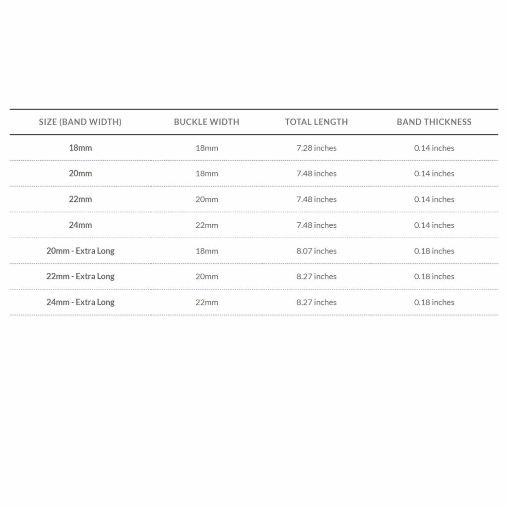 Bandini Two-Tone Leather Aviator Watch Band - 18mm to 24mm (Standard or Extra Long)