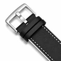 Black and White / Silver Buckle