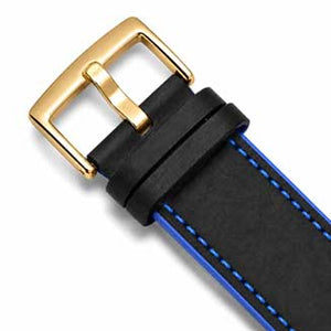 Black and Blue / Gold Buckle