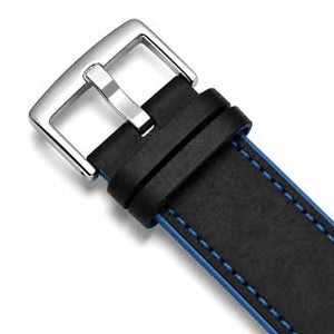 Black and Blue / Silver Buckle