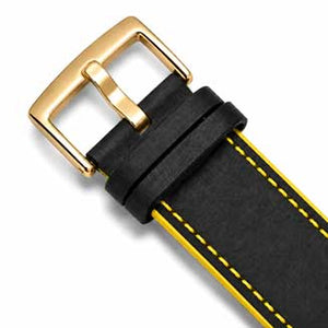 Black and Yellow / Gold Buckle