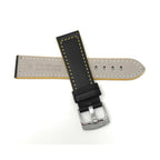 Bandini Two-Tone Leather Aviator Watch Band - 18mm to 24mm (Standard or Extra Long)