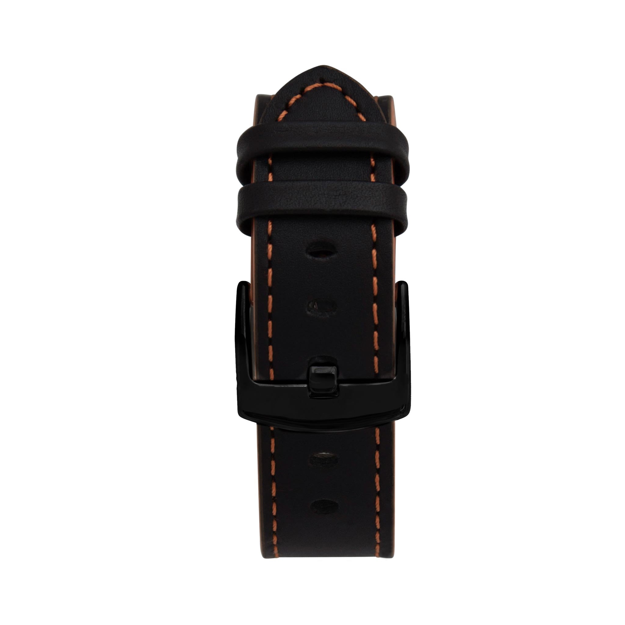 Bandini Two-Tone Leather Aviator Watch Band - 18mm to 24mm (Standard or Extra Long)