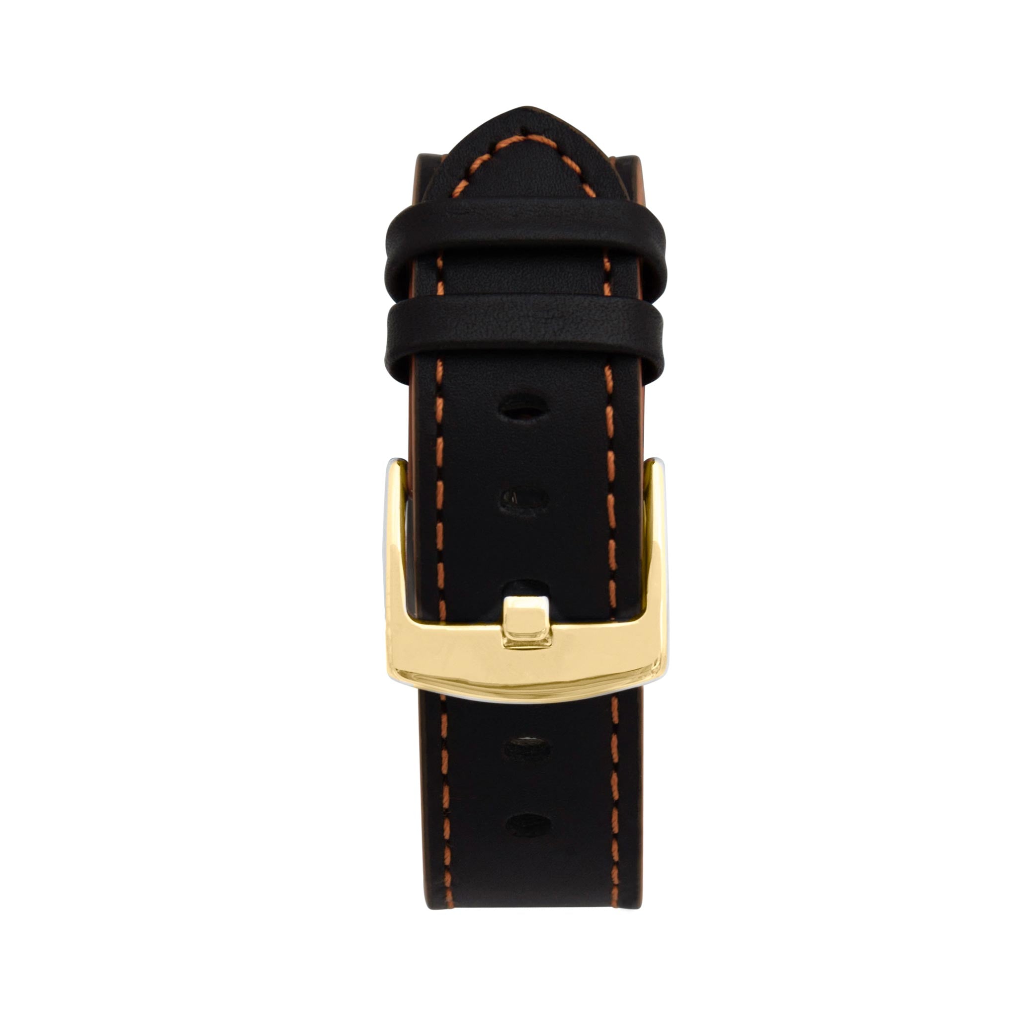 Bandini Two-Tone Leather Aviator Watch Band - 18mm to 24mm (Standard or Extra Long)