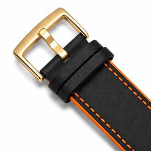 Black and Orange / Gold Buckle