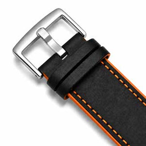 Black and Orange / Silver Buckle