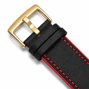 Black and Red / Gold Buckle