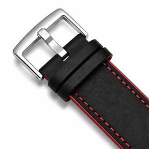 Black and Red / Silver Buckle