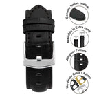 Bandini Mens Leather Watch Band for Apple Watch - Alligator Pattern