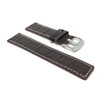 Bandini Square Tip Leather Alligator Pattern Watch Band – 22mm 24mm 26mm 28mm 30mm