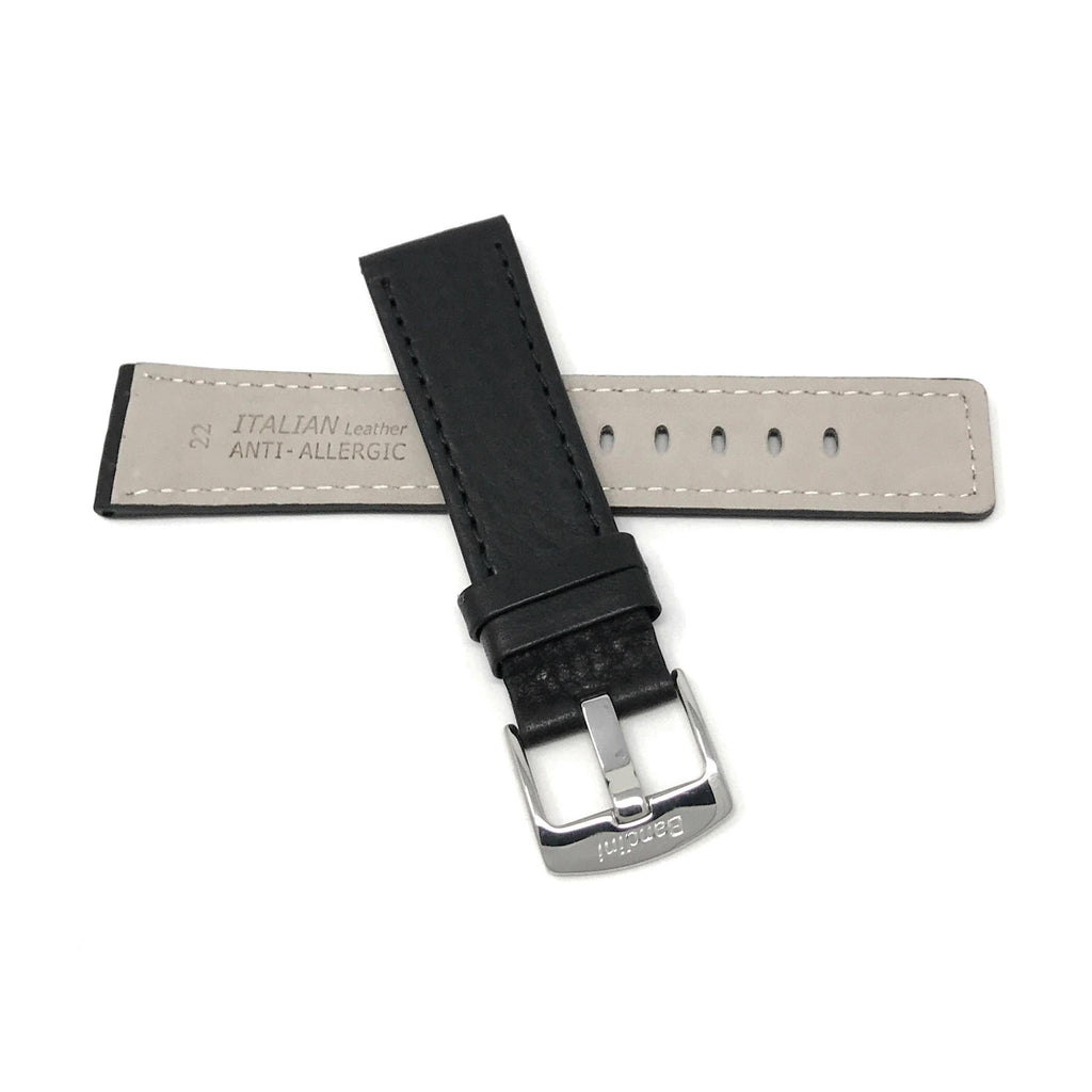 Bandini  Square Tip Leather Classic Watch Band – 22mm 24mm 26mm 28mm 30mm