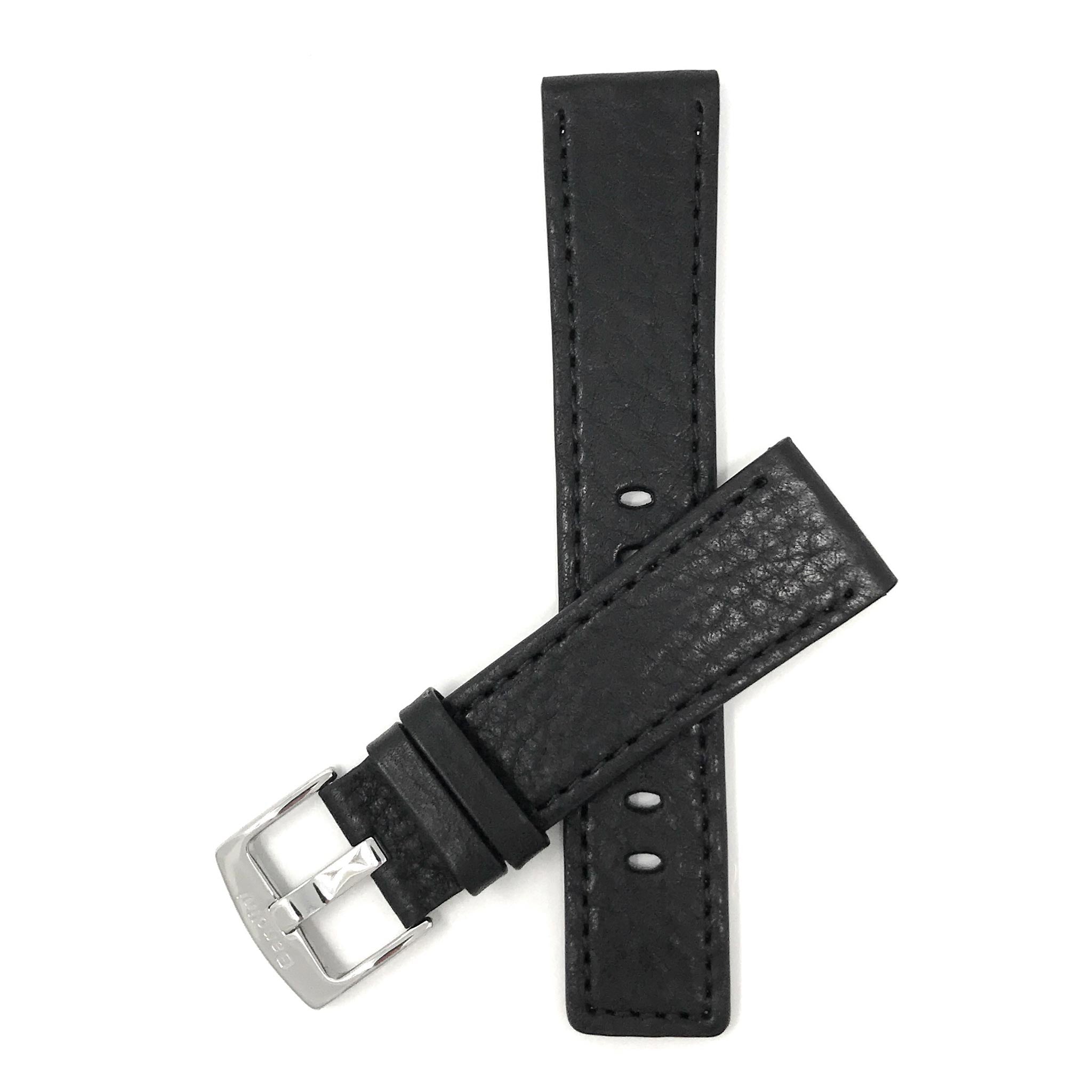 Bandini  Square Tip Leather Classic Watch Band – 22mm 24mm 26mm 28mm 30mm
