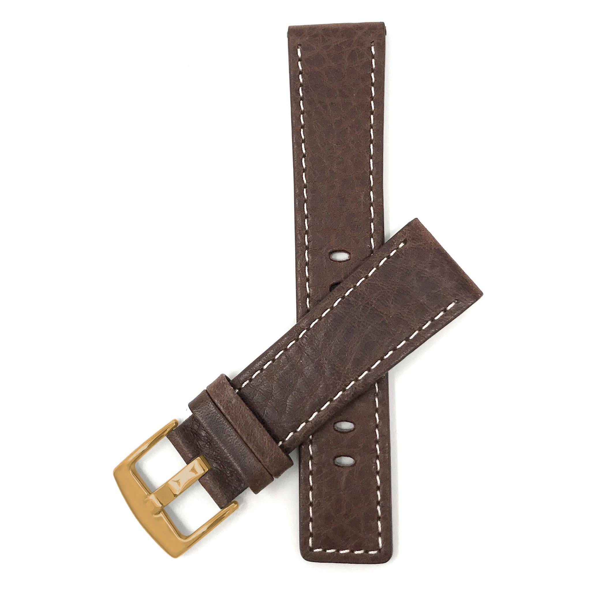 Bandini  Square Tip Leather Classic Watch Band – 22mm 24mm 26mm 28mm 30mm