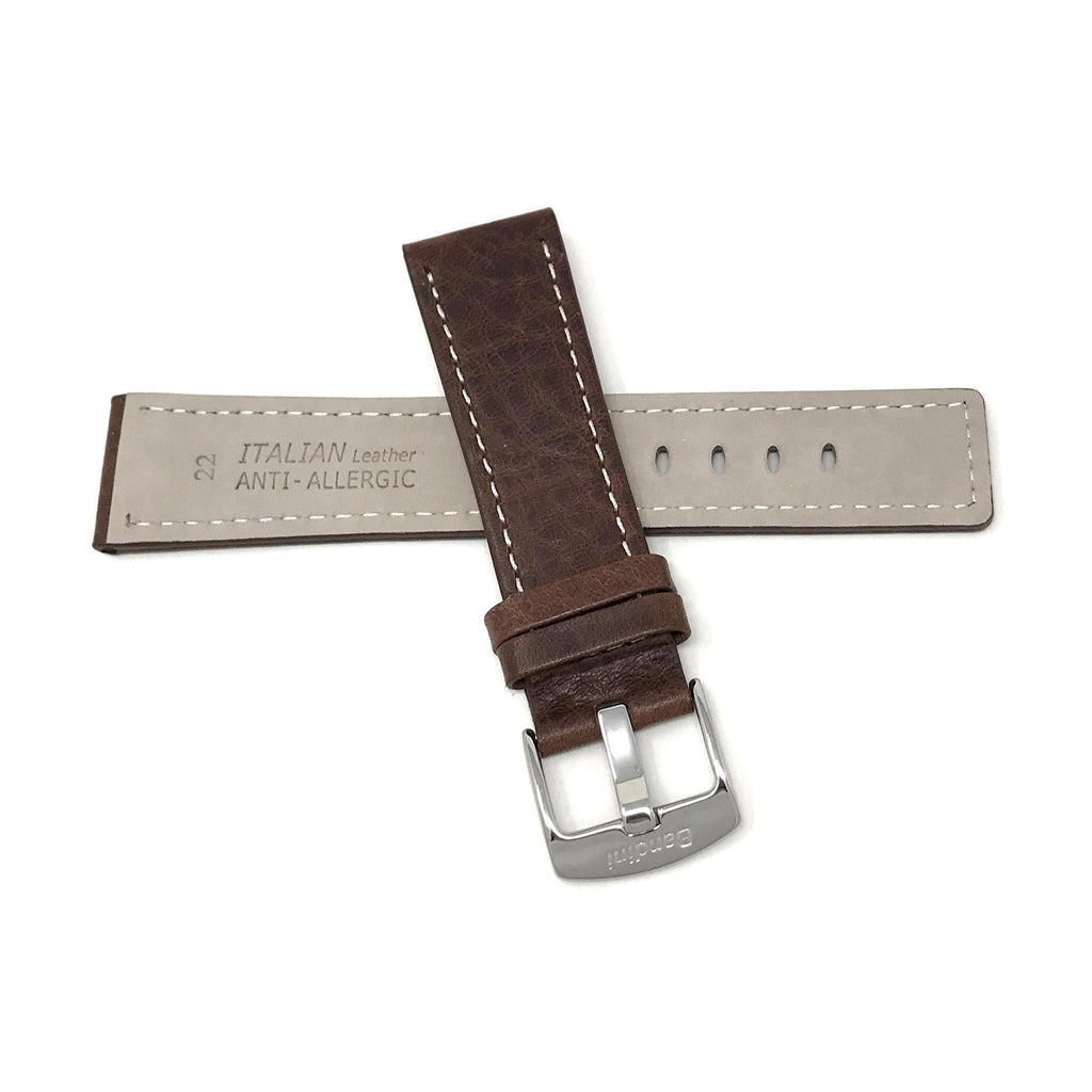 Bandini  Square Tip Leather Classic Watch Band – 22mm 24mm 26mm 28mm 30mm