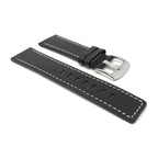 Bandini  Square Tip Leather Classic Watch Band – 22mm 24mm 26mm 28mm 30mm