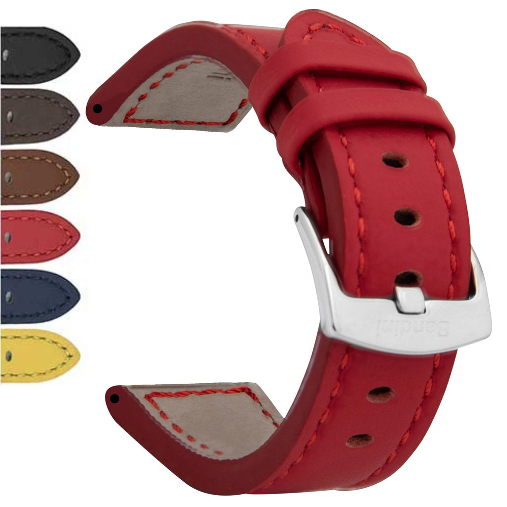 Bandini Leather Aviator Watch Band - 18mm to 28mm