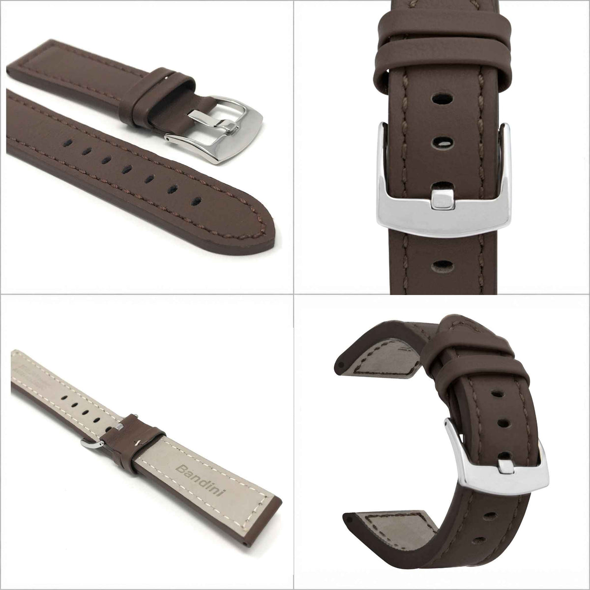 Bandini Leather Aviator Watch Band - 18mm to 28mm