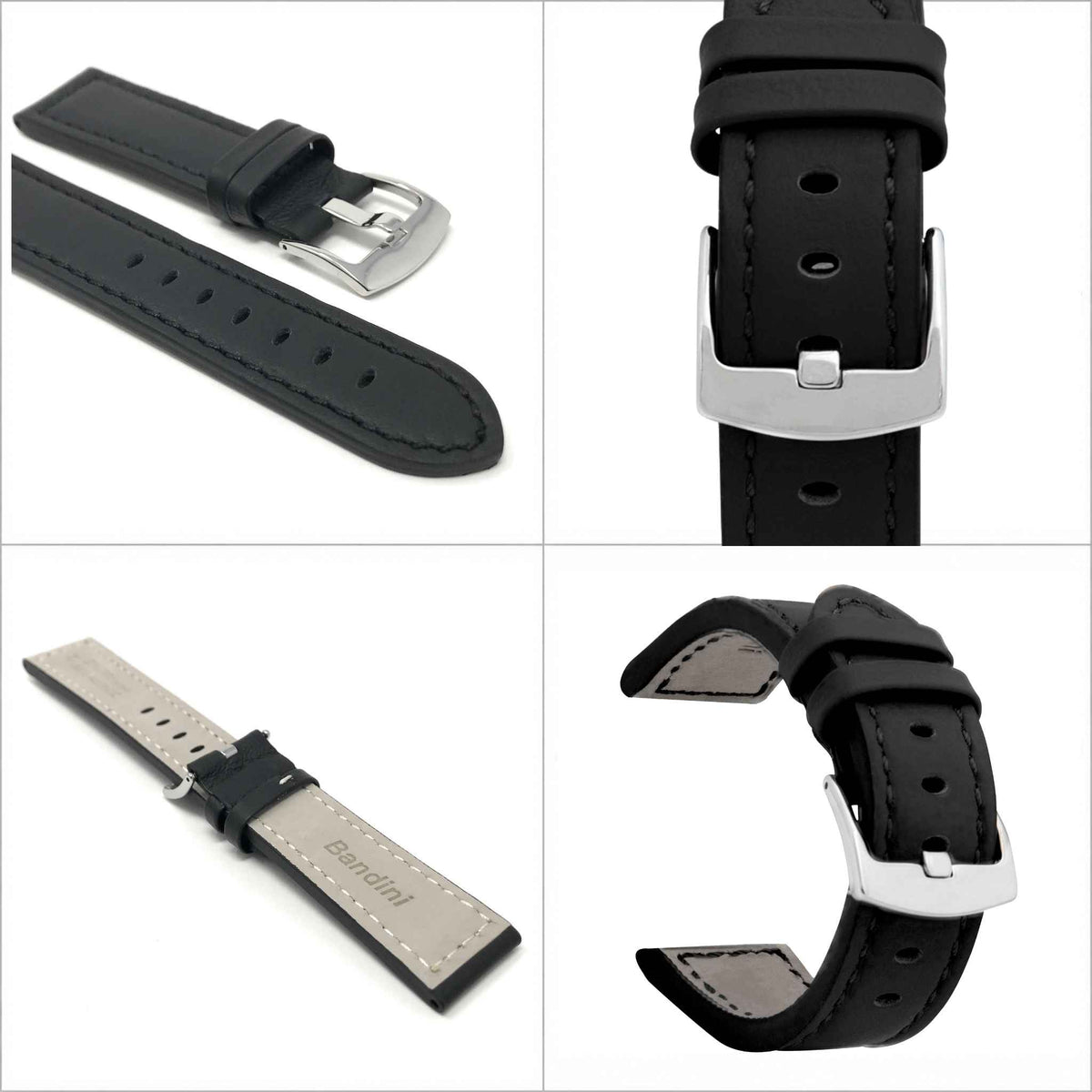 Bandini Leather Aviator Watch Band - 18mm to 28mm