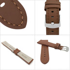 Bandini Leather Aviator Watch Band - 18mm to 28mm