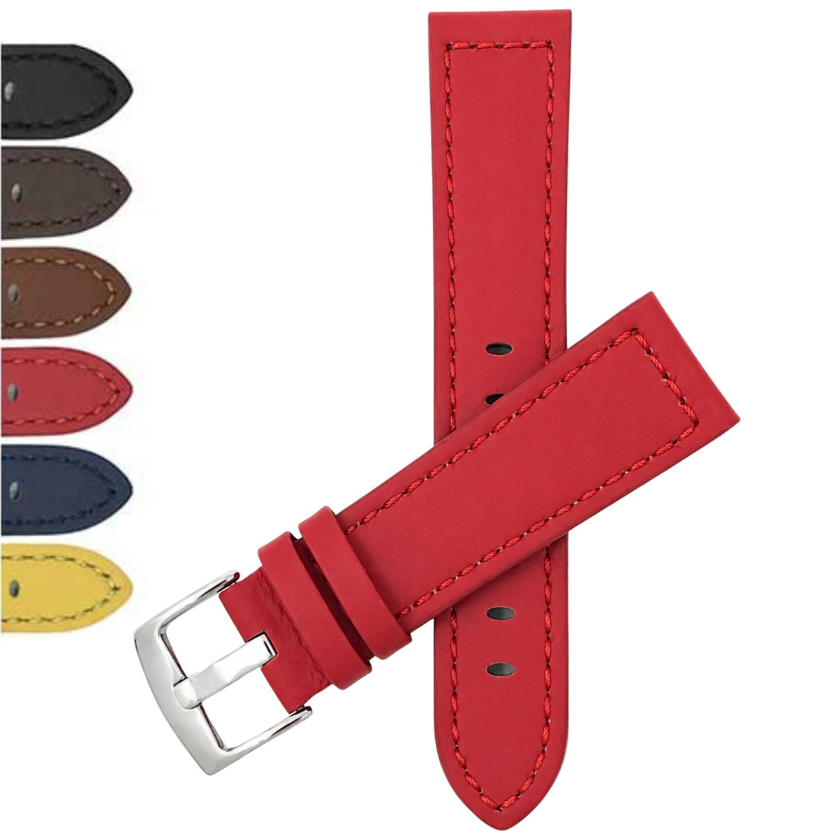 Bandini Leather Aviator Watch Band - 18mm to 28mm