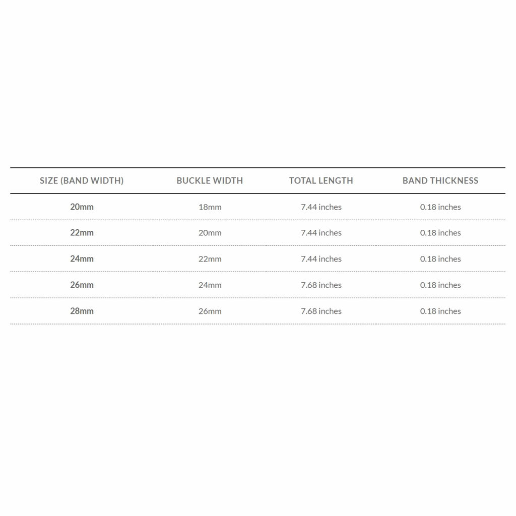 Bandini Leather Aviator Watch Band, White Stitch - 18mm to 28mm