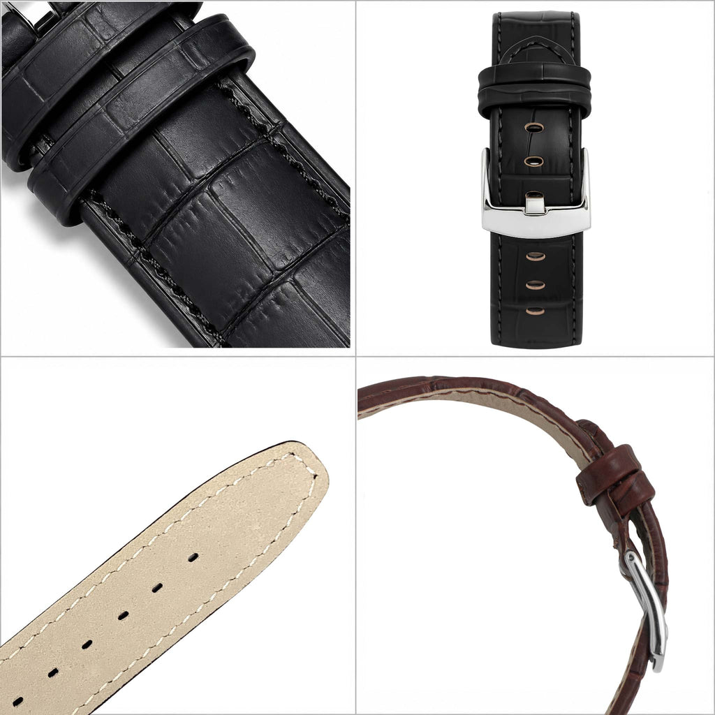 Bandini Triple Extra Long (XXXL) Leather Watch Band - 18mm to 24mm