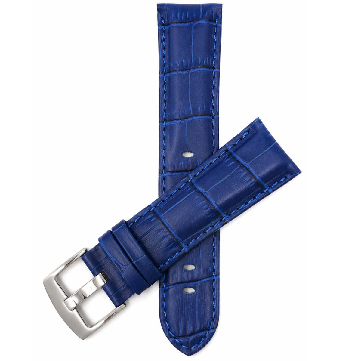 Bandini Leather Alligator Pattern Watch Band – 18mm 20mm 22mm 24mm 26mm