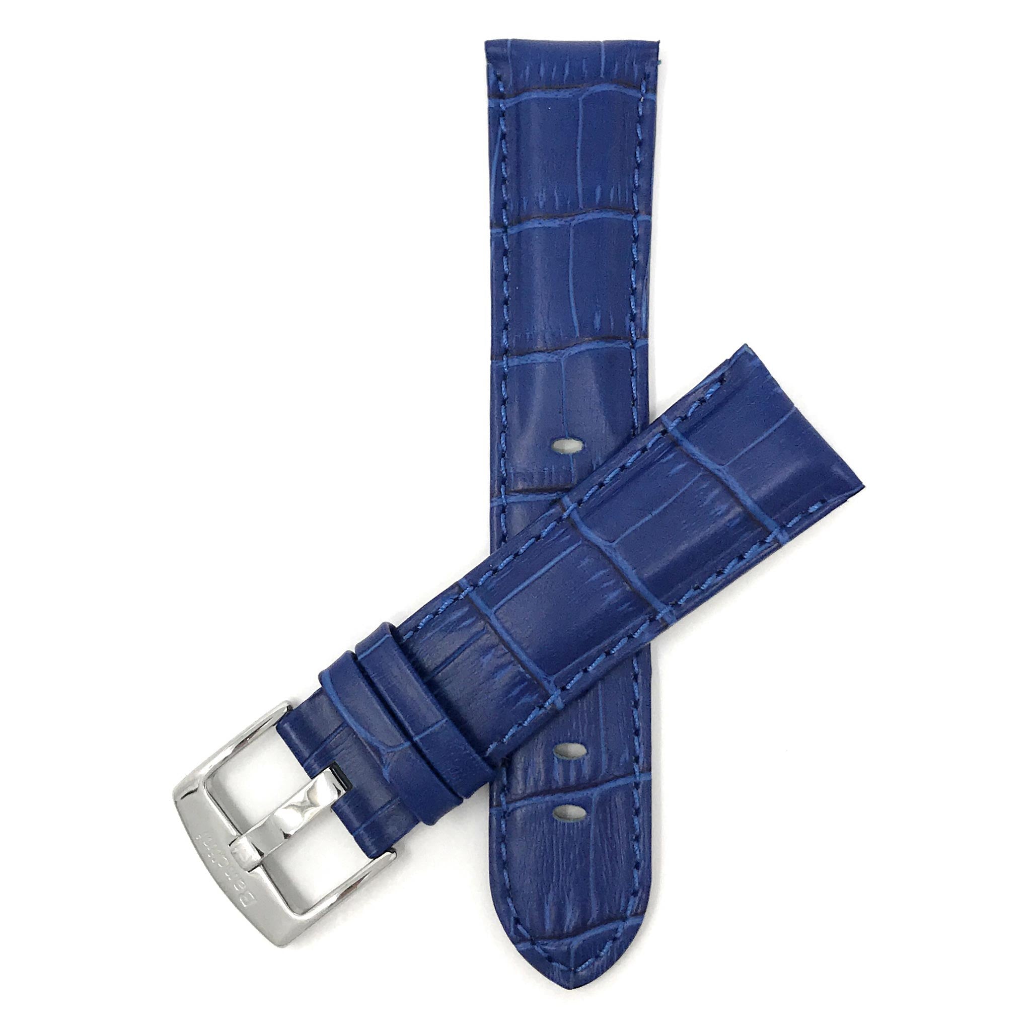 Bandini Leather Alligator Pattern Watch Band – 18mm 20mm 22mm 24mm 26mm